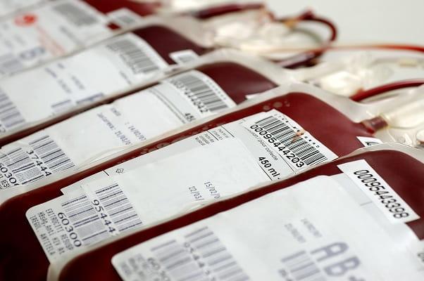bolsas de sangue de doação em época de coronavírus