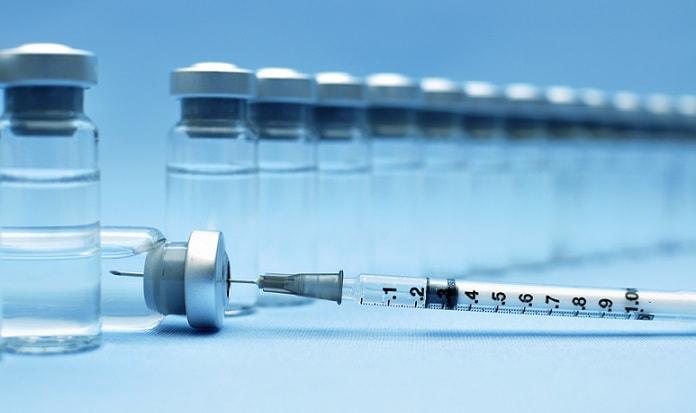 vidros de vacina para vacinação contra a influenza