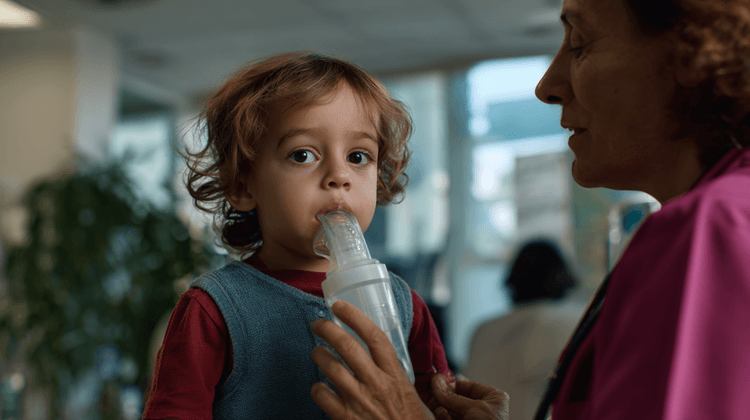 espaçador para salbutamol em crianças